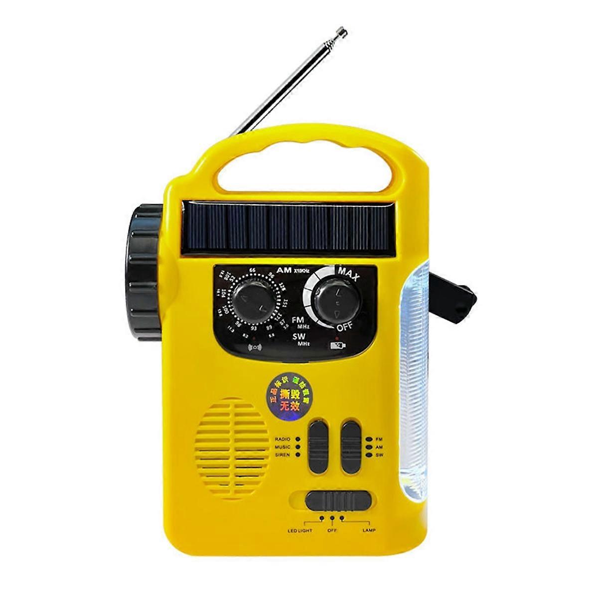 Pocket Hand Crank Emergency Radio 1200Mah AM/FM Solar Radio
