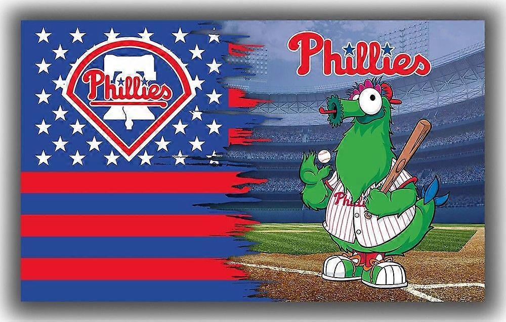 Philadelphia Baseball Team minneverdig flaggmaskotbanner