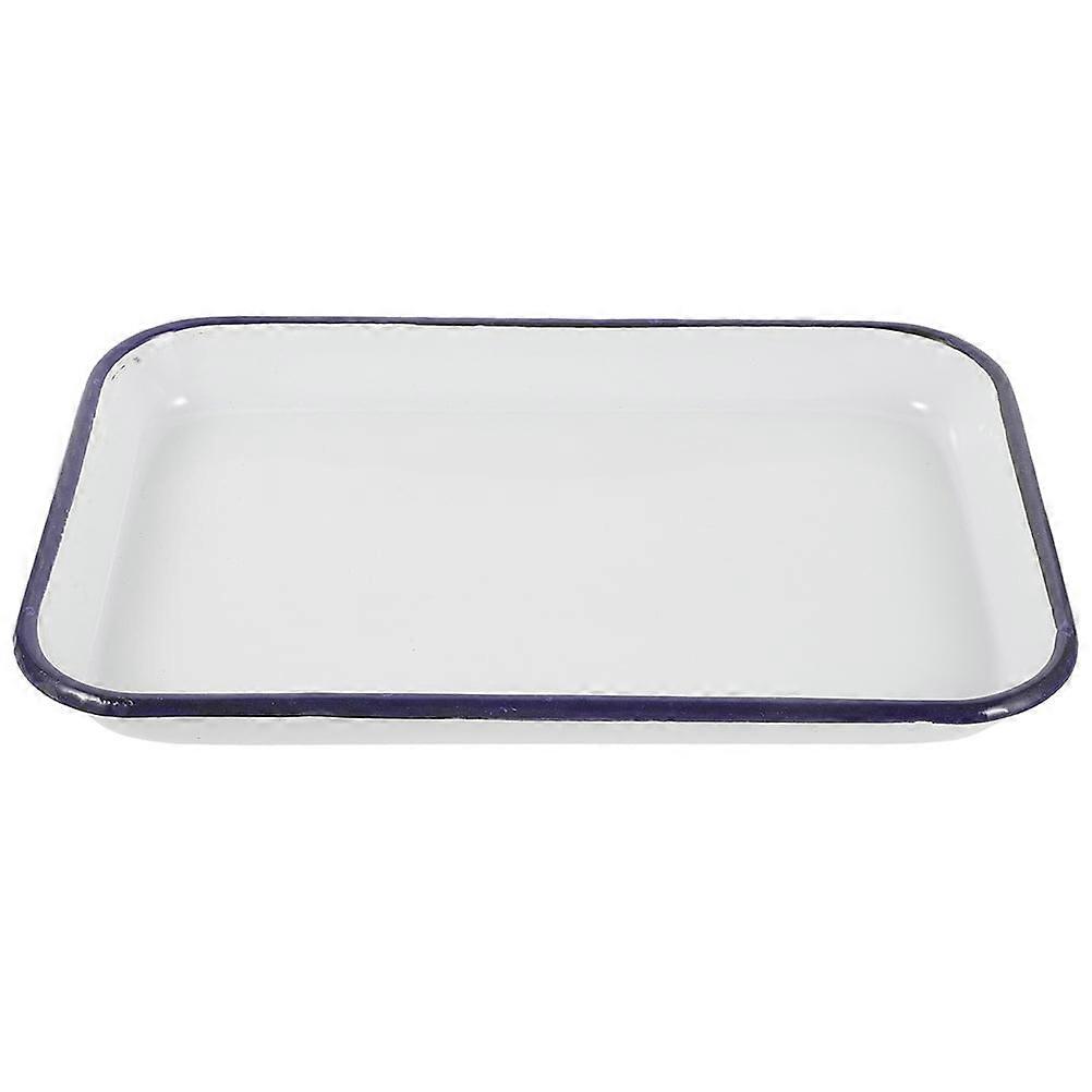 Xing Household Enamel Baking Dish Rectangular Roasting Pan Multi-use Baking Tray Non-stick Roasting Tray