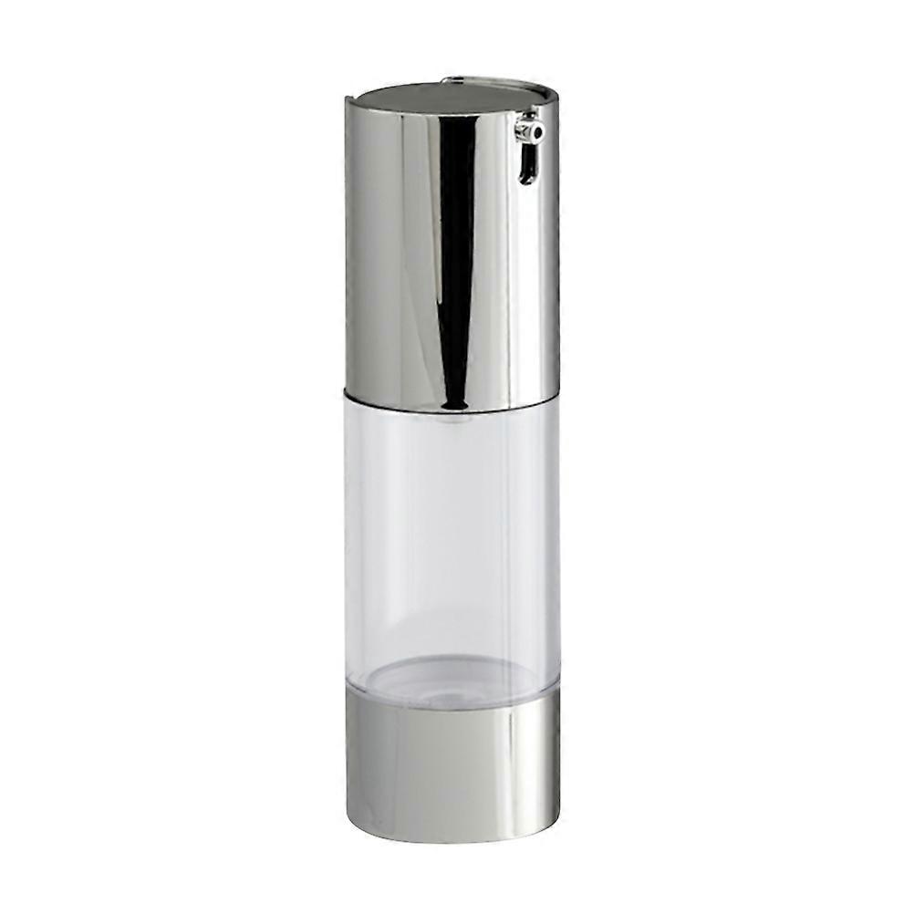 Pump Dispenser 30ml Silver Airless Lotion Bottle Daily Use Transparent Emulsion 1Pack