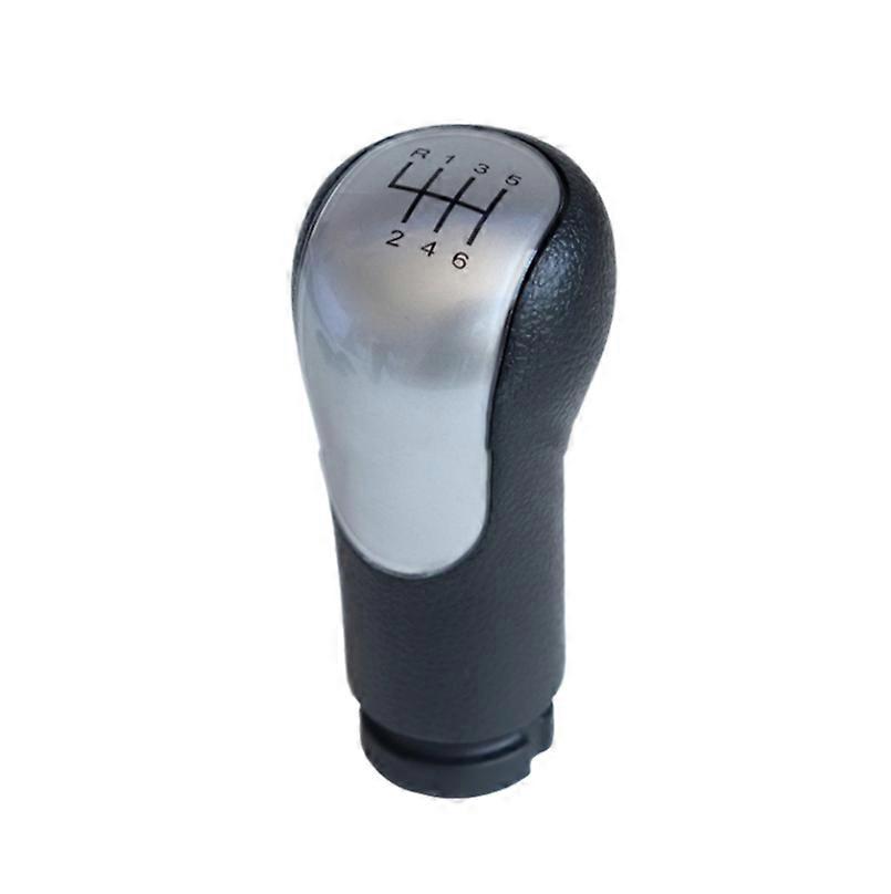 Shift Knob for Manual Transmission Gear Lever 2S6R7217AC, 1151765 ( Silver Cap - 6 Gear)