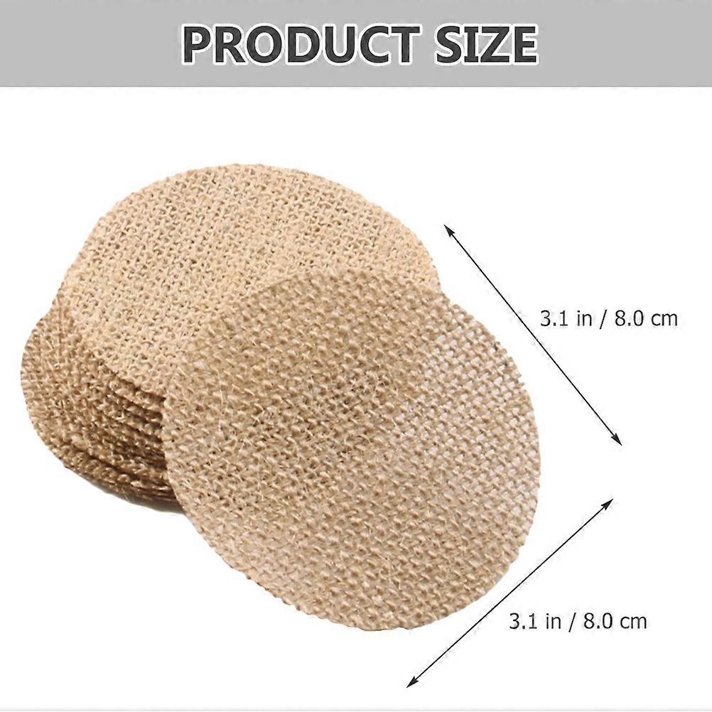 Christmas Tree Burlap Cutouts Hanging Ornaments for Decor 100Pcs