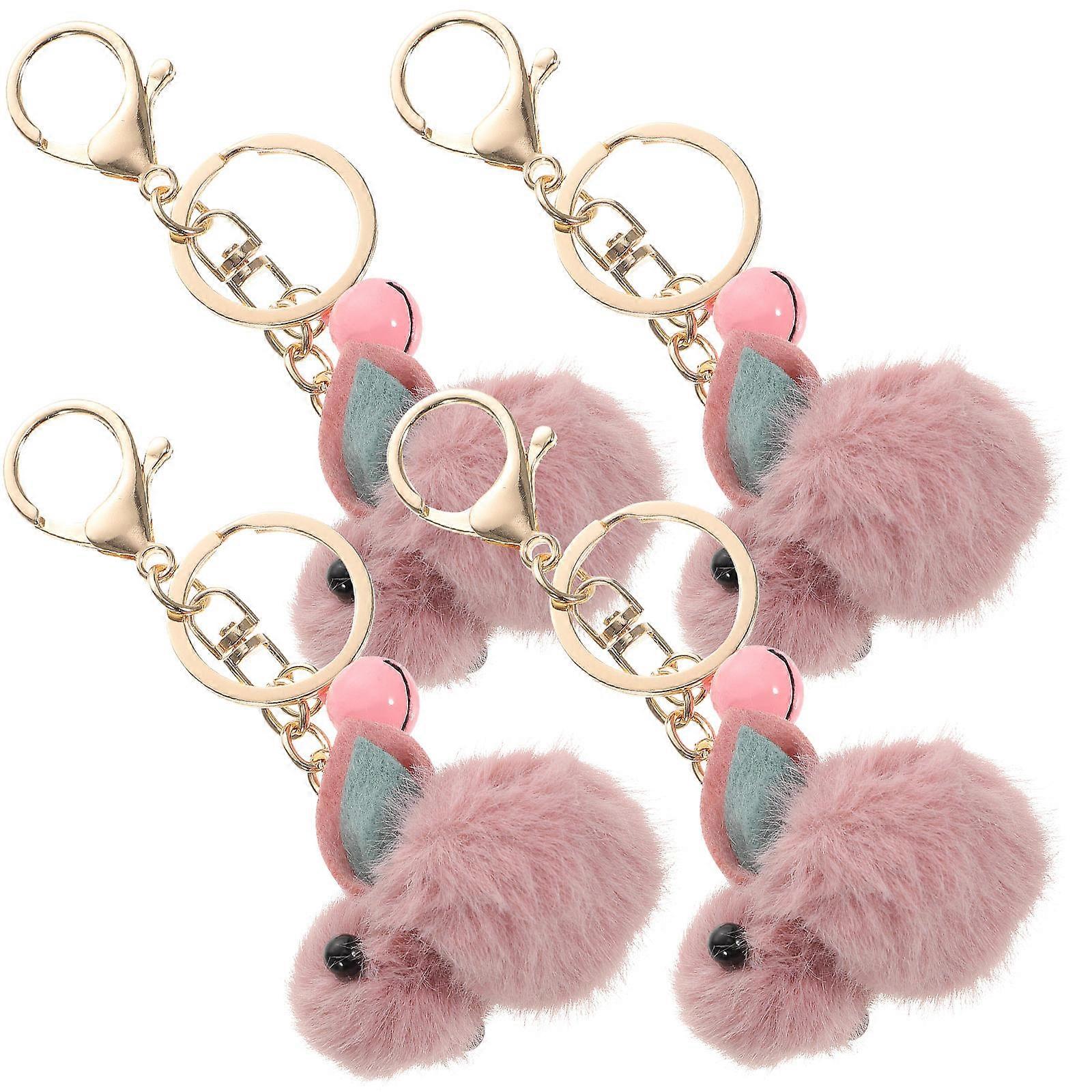 Rabbit Keychain Rabbit Key Chain Pendant for Decor 16Pcs Plush Bag Pendant