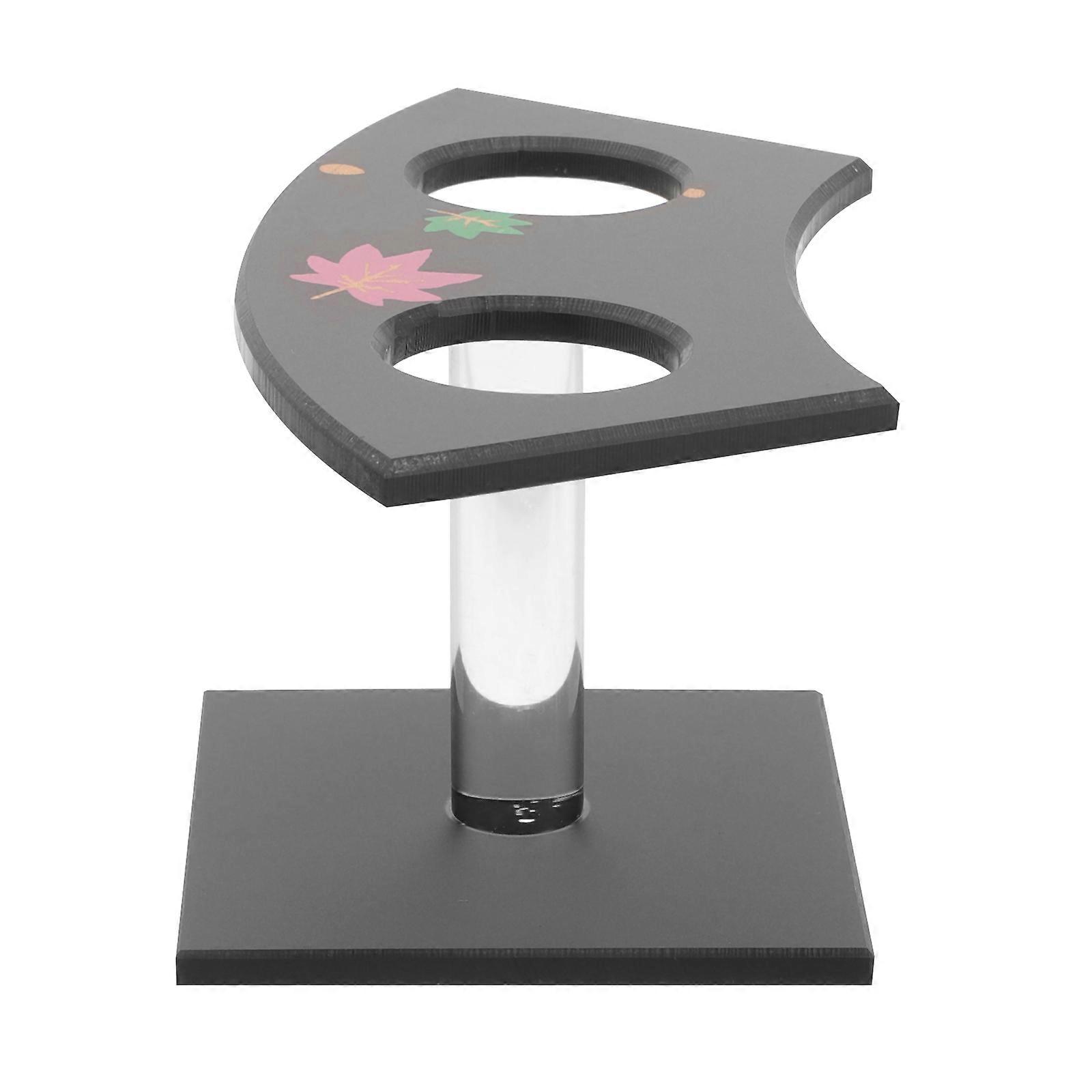 Sushi Roll Holder 5Pcs Ice Cream Cone Stand For Birthday Party Black Rectangular Functional Design