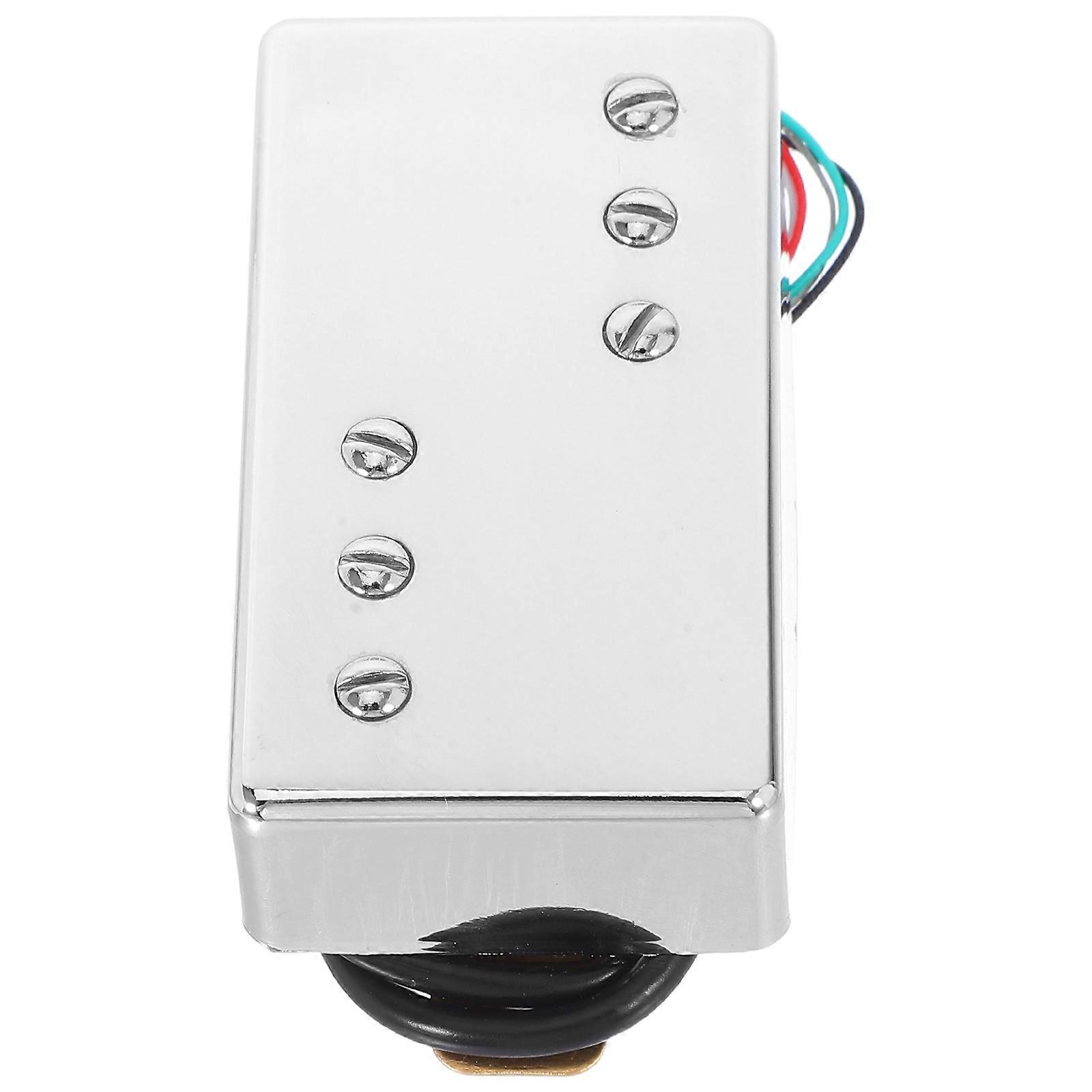 Electric Guitar Pickup 2Pcs Enhances Sound Quality For Musicians On Stage Performance Small Frameless Metal Design