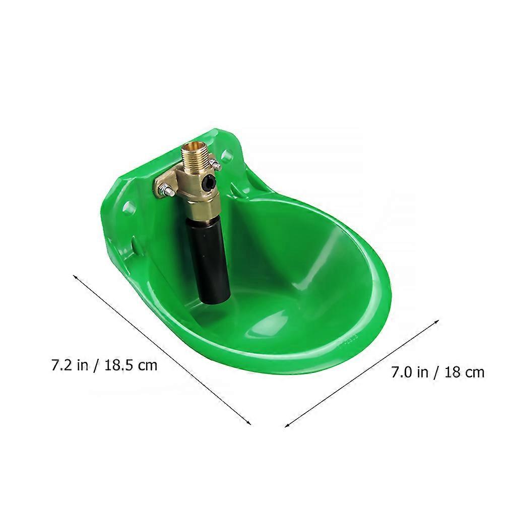 Sheep Automatic Drinking Bowl 1 Pc Ideal For Farming Green Round Water Saving Clean Water Supply
