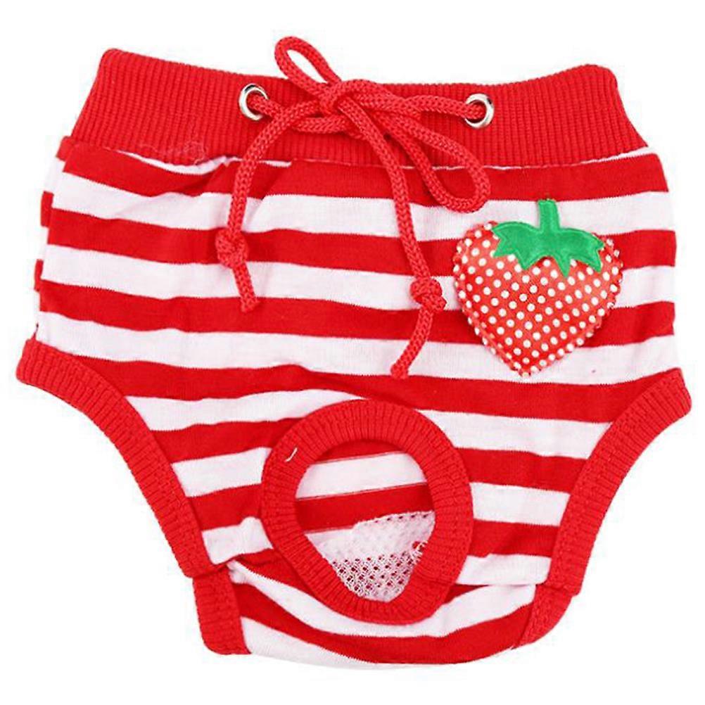Dog Menstruation Pants 2Pcs Cotton Safety Pants For Pets Random Style Size L Moisture Absorption