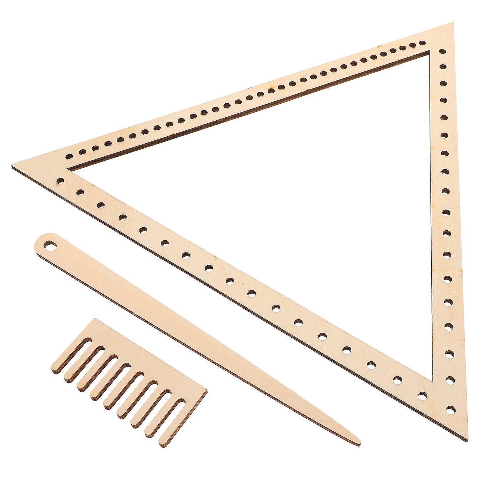 Triangle Weaving Loom For Handicraft Making Designed For Artists With Portable And Space-saving Features In 28.30X24.30X0.40CM 2 Sets