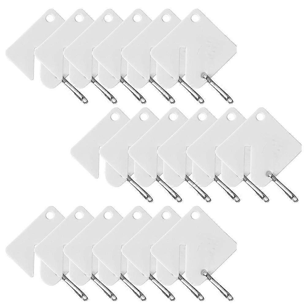 Acrylic Key Chains 60Pcs Identification Labels For Daily Use Luggage Pets Travel 4X3.8Cm Durable