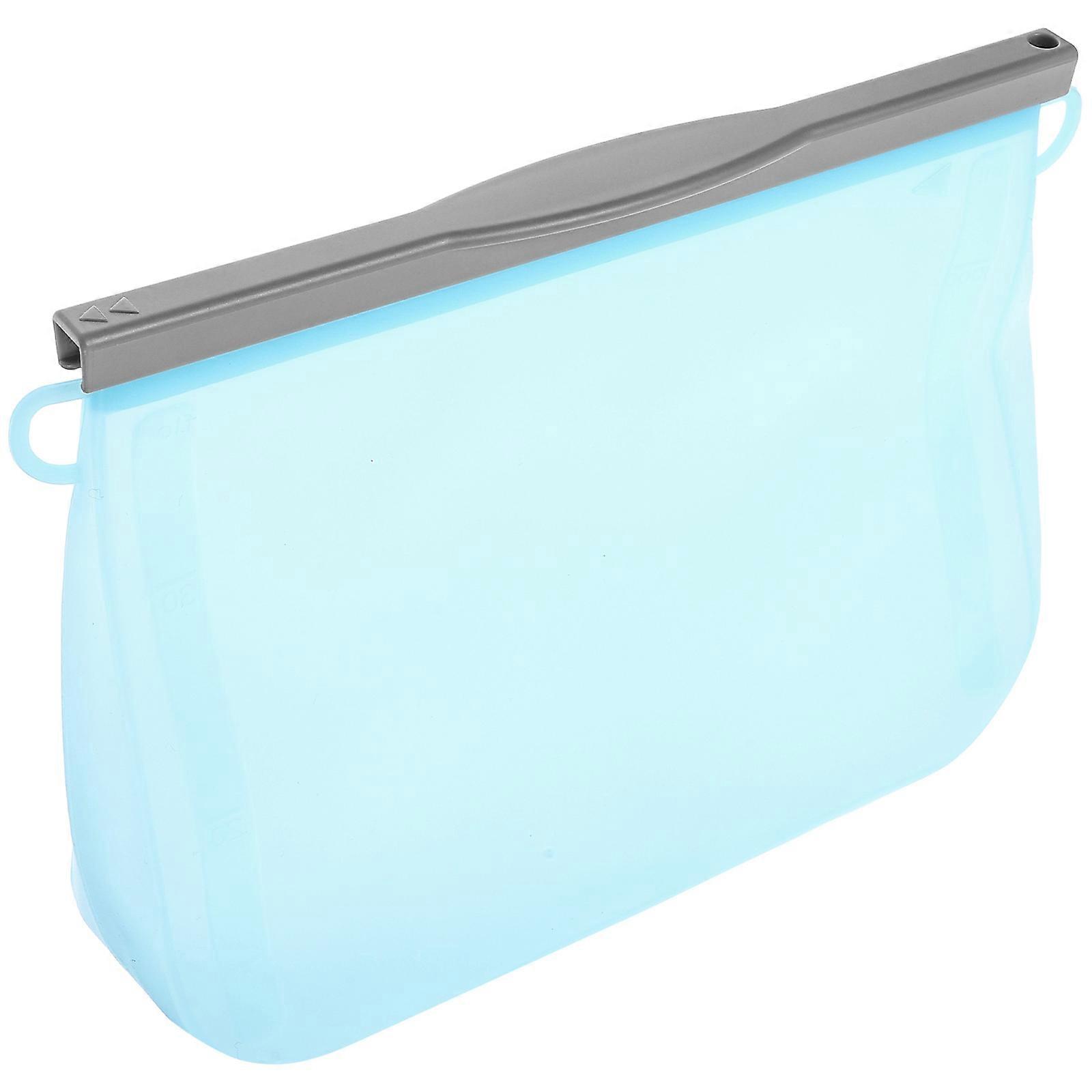 Odor-proof Refrigerator Bag For Food Preservation 5Pcs Non-slip Design Silicone Bag Perfect For Storing Meat Snacks And Fresh Produce 9.3×6.3×10.8in