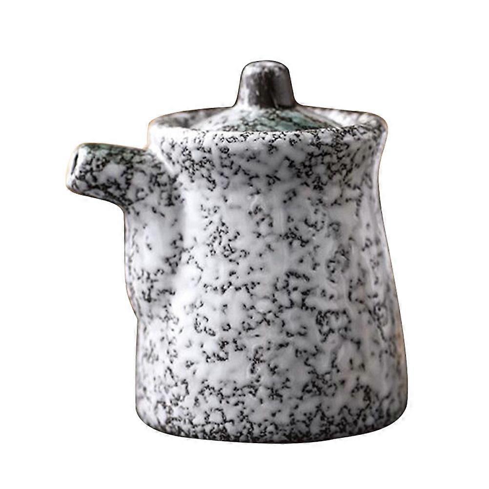 Condiment Container Ceramic Vinegar Jar for Home Use 2Pcs Stylish Design