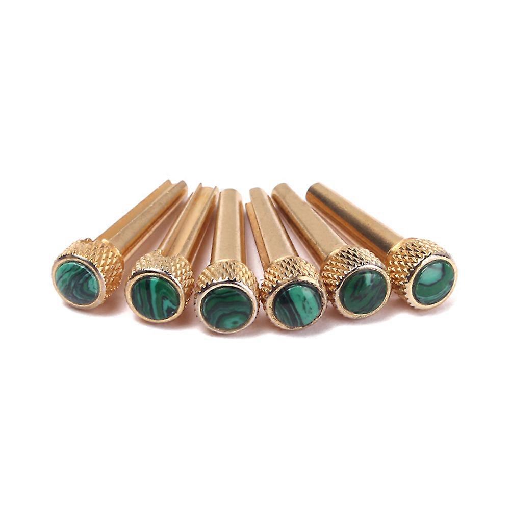 Brass Pin Set for Acoustic Guitar Replacement with 18Pcs Abalone Dot Pins