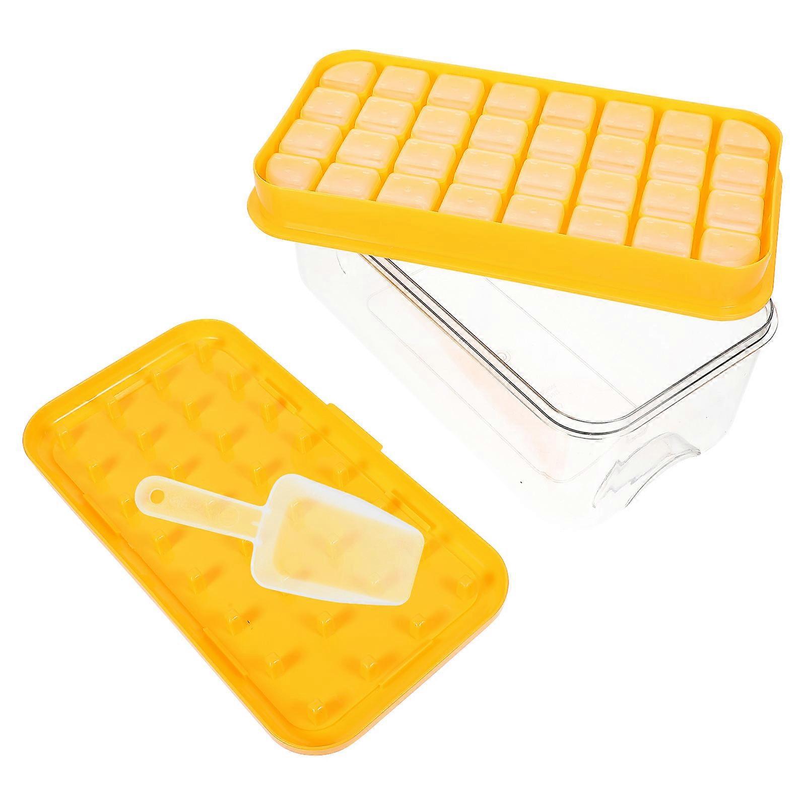 Household Ice Cube Tray Convenient Ice Mold for Kitchen 2Sets