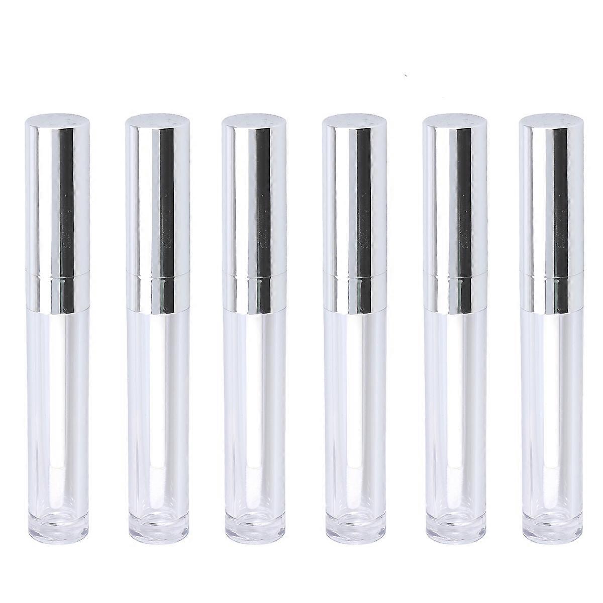 Lip Gloss Bottles Empty for Liquid Holding 30Pcs Silver Portable