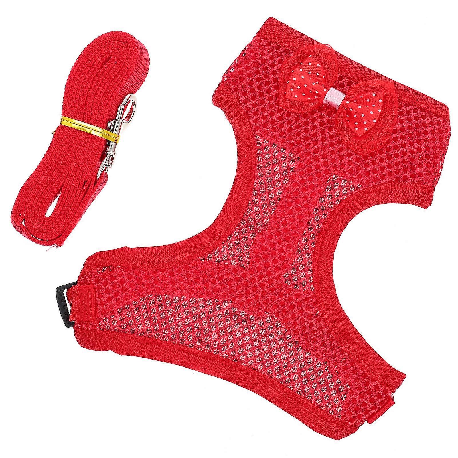 Pet Rooster Harness Leash for Pulling with 2Sets Durable Chain