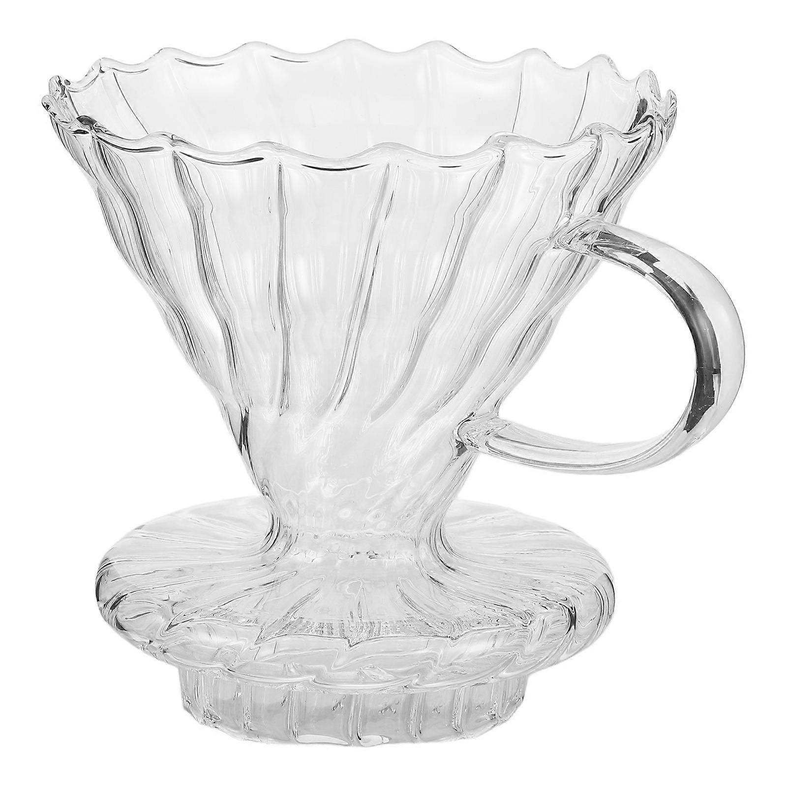 Reusable Glass Coffee Funnel for Pour-Over Brewing 3Pcs Pack