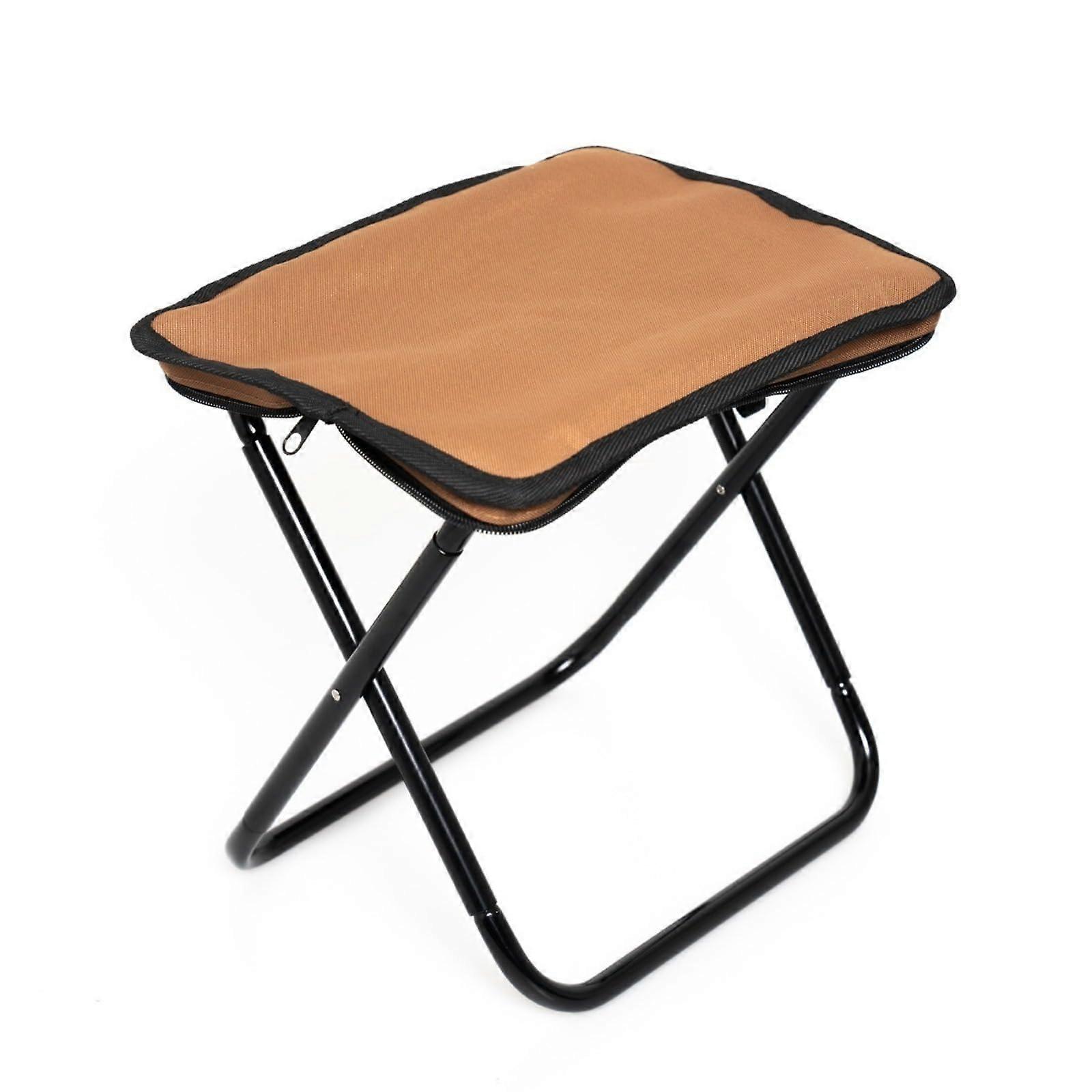 Outdoor Picnic Foldable Stool Model Khaki Folding Camping Stool Portable Outdoor Chair