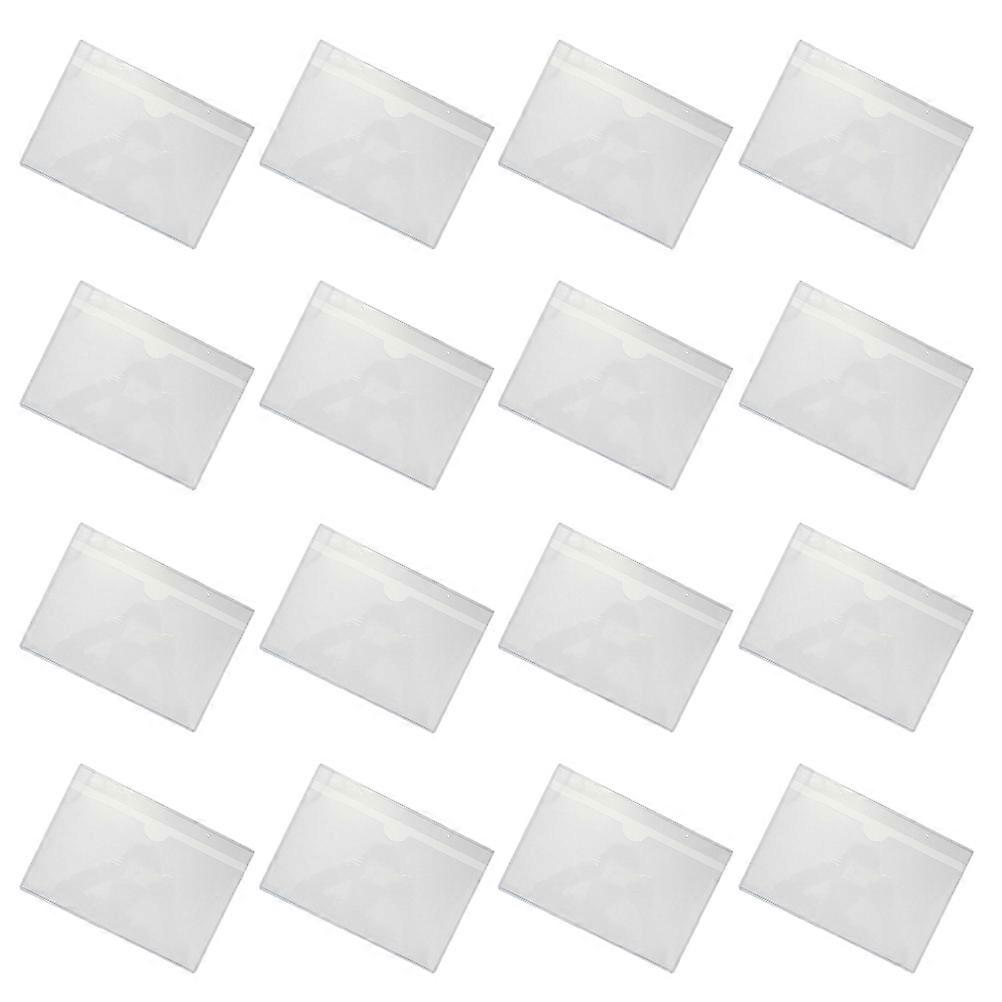 Clear Cards Pockets for Storage with 40Pcs Self-Adhesive Plastic Holders