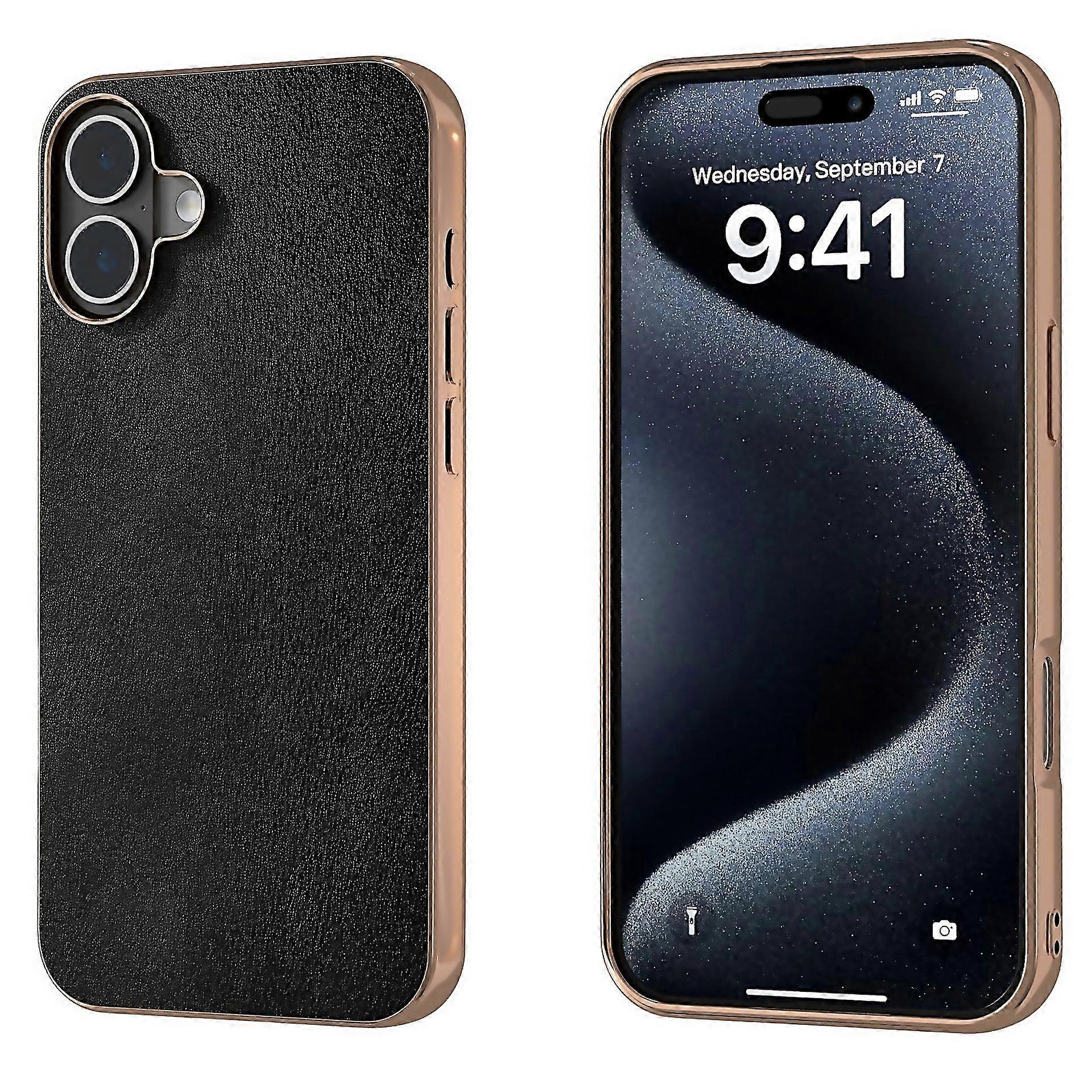 For Pu Leather Electroplating Frame Full Coverage Phone Suitable For Everyday Use