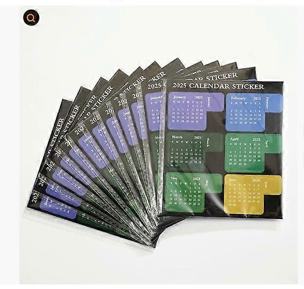 1 Set Yearly Calendar Stickers 2026 Planner Index Tabs Colorful Monthly Schedule Organizer Page Markers for Notebooks Journals