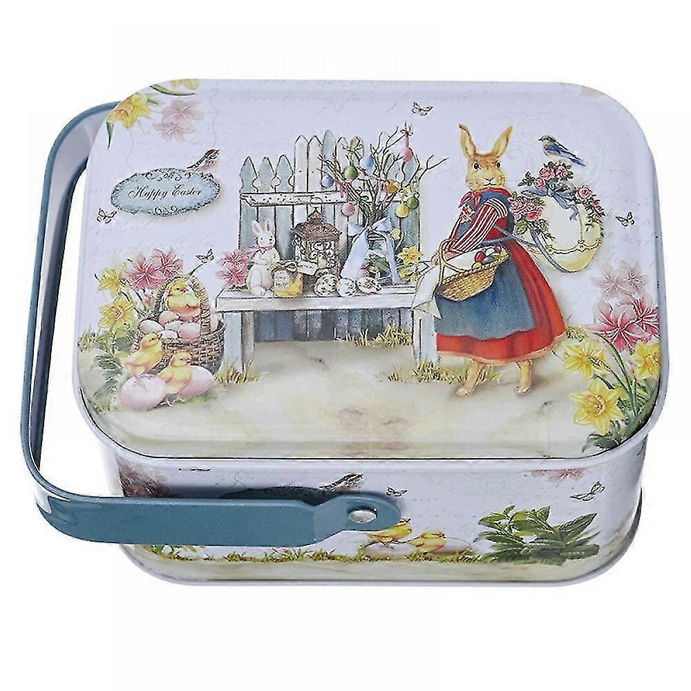 Magazine Easter Empty Candy Jar Storage Box Container Gift With Handle Cookie Chocolate 26s