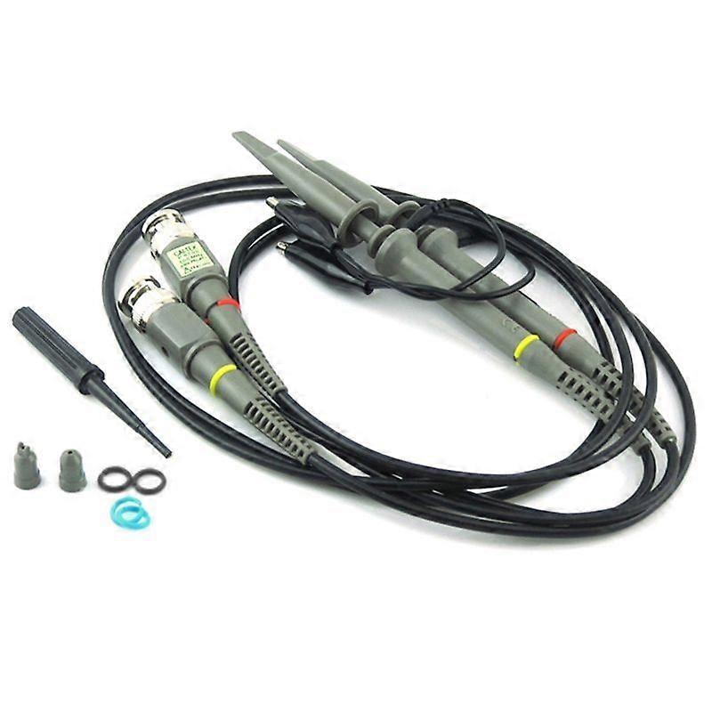 2Pc P6100 BNC Oscilloscope Probe Kit Scope Analyzer Alligator Clip