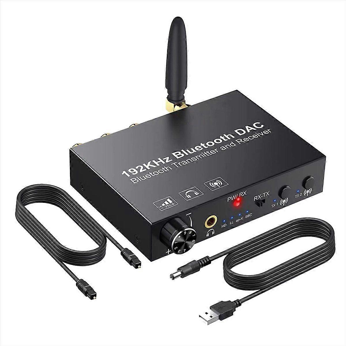192KHz Bluetooth DAC Converter Wireless Audio Transmitter Receiver