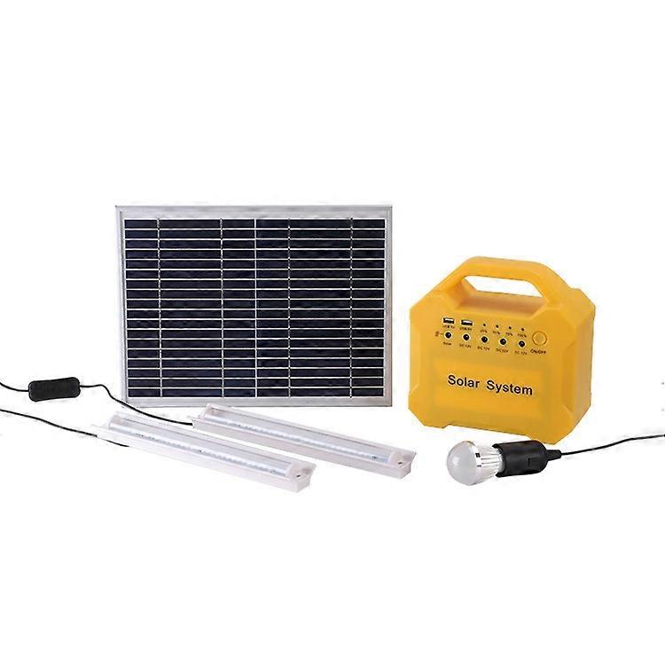 7AH 10W Solar Panel Emergency Light Rechargeable LED Solar Energy Kit