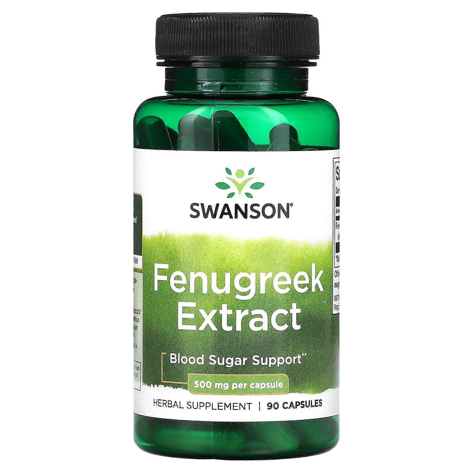 Fenugreek Extract, 500 mg, 90 Capsules