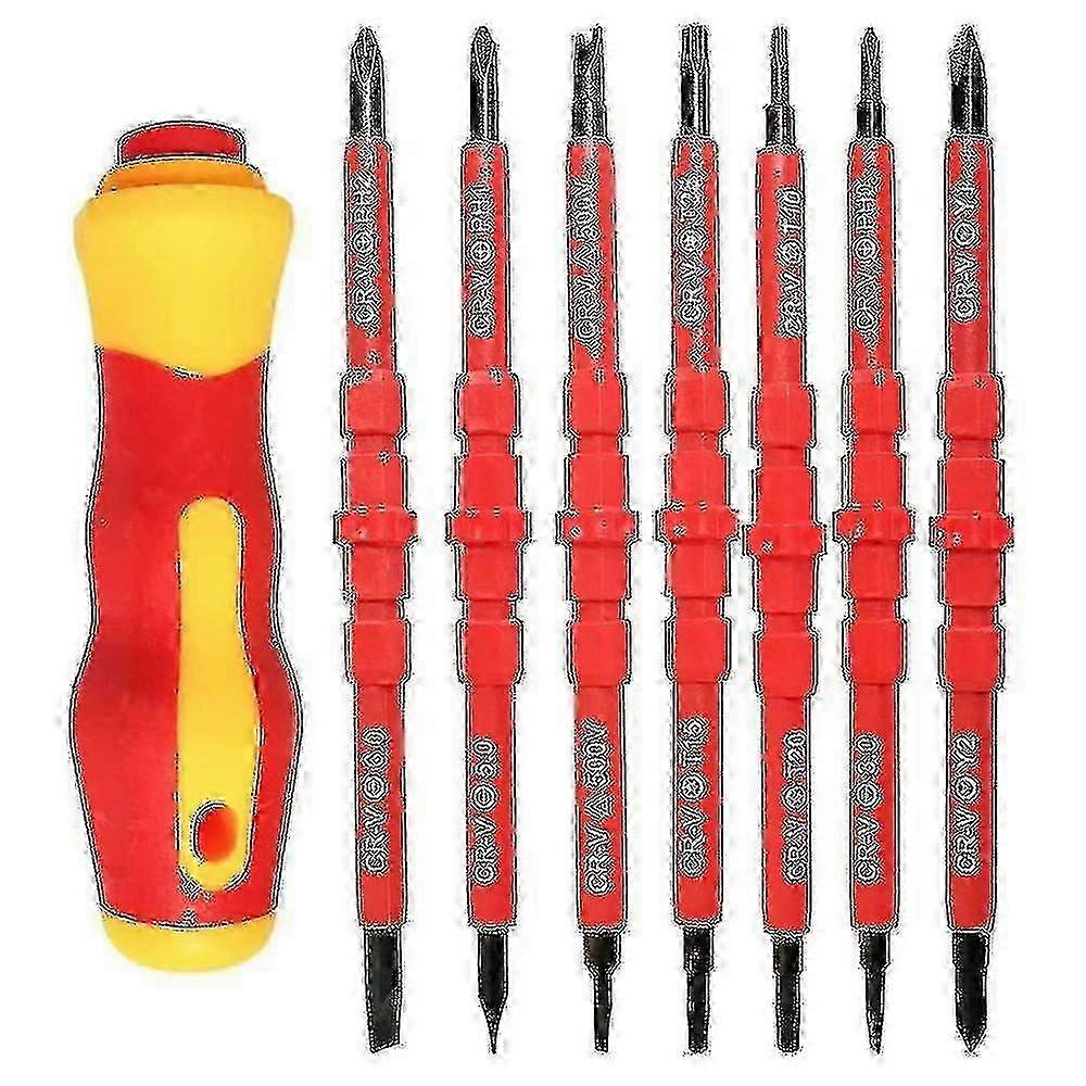 7-in-1 Electrician Screwdriver Set, Insulated Screwdriver for Professional Use