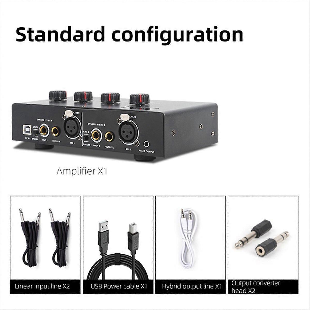 48V Dynamic Microphone Condenser Mic Amplifier Audio A