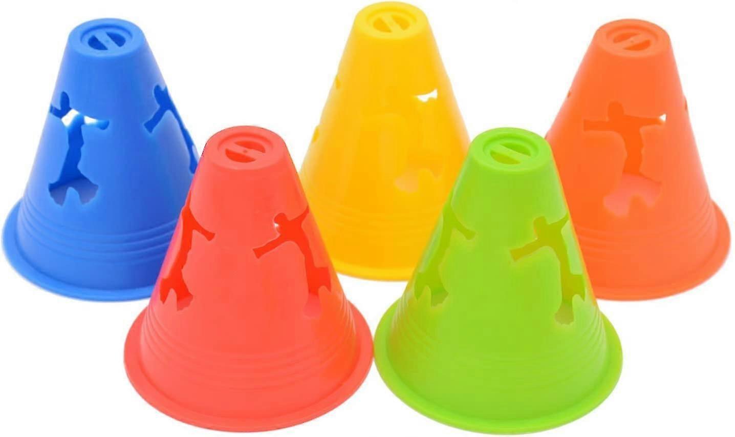 3 Inch Windproof Pendulum Cone Inline Roller Cone Pile Cup With Hole Skateboard 5 Colors 20 Pieces
