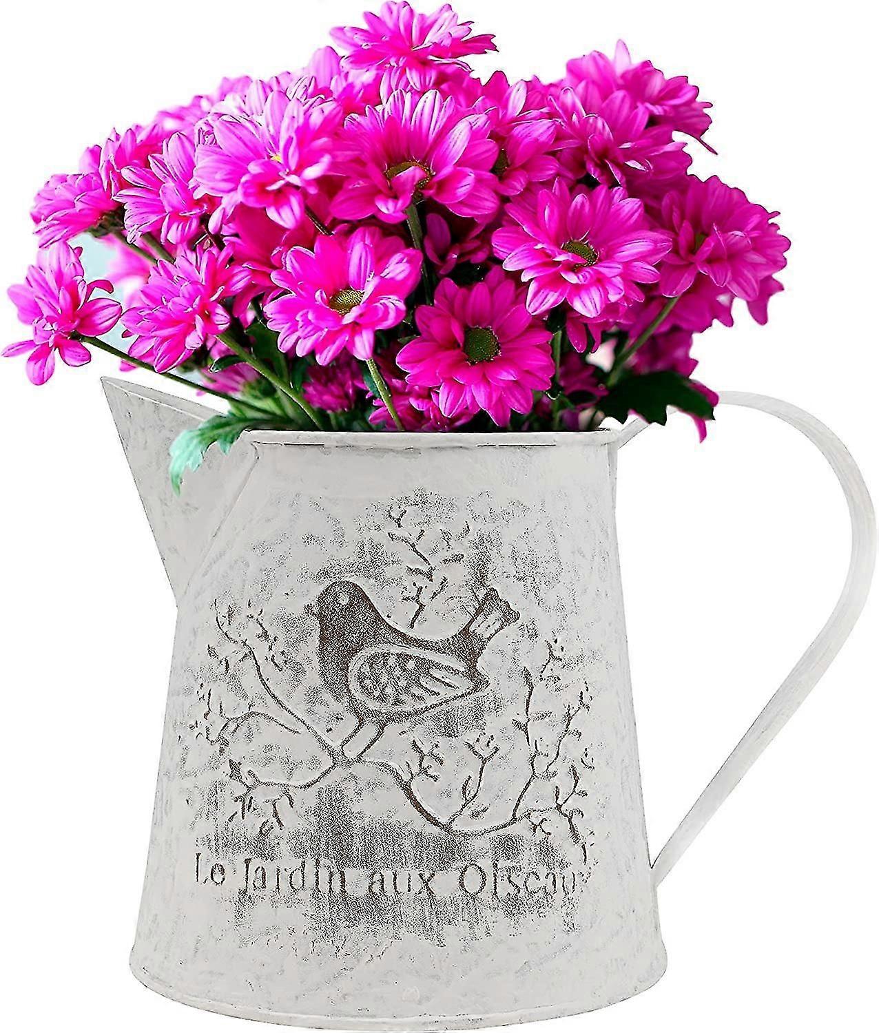 Farmhouse Decorative, Metal Rustic Vase