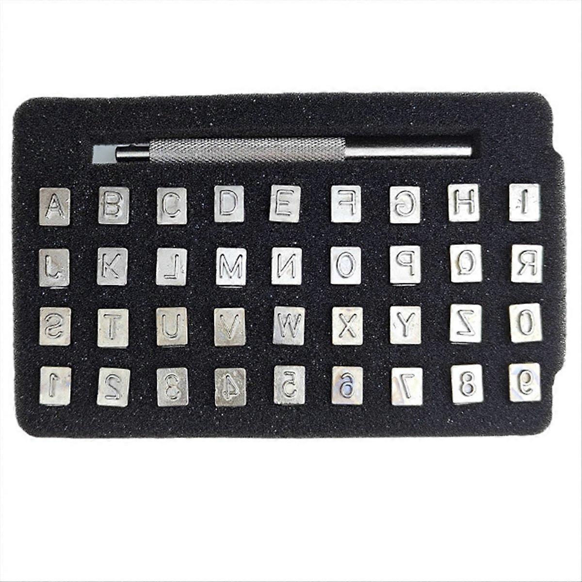 Stamp Engraving Craft Tools, Alphanumeric Stamp Leather Craft,3mm