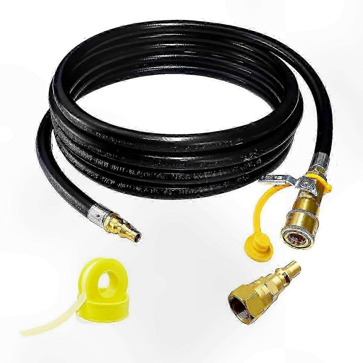 12-Foot Propane Hose for RV and Grill Connection