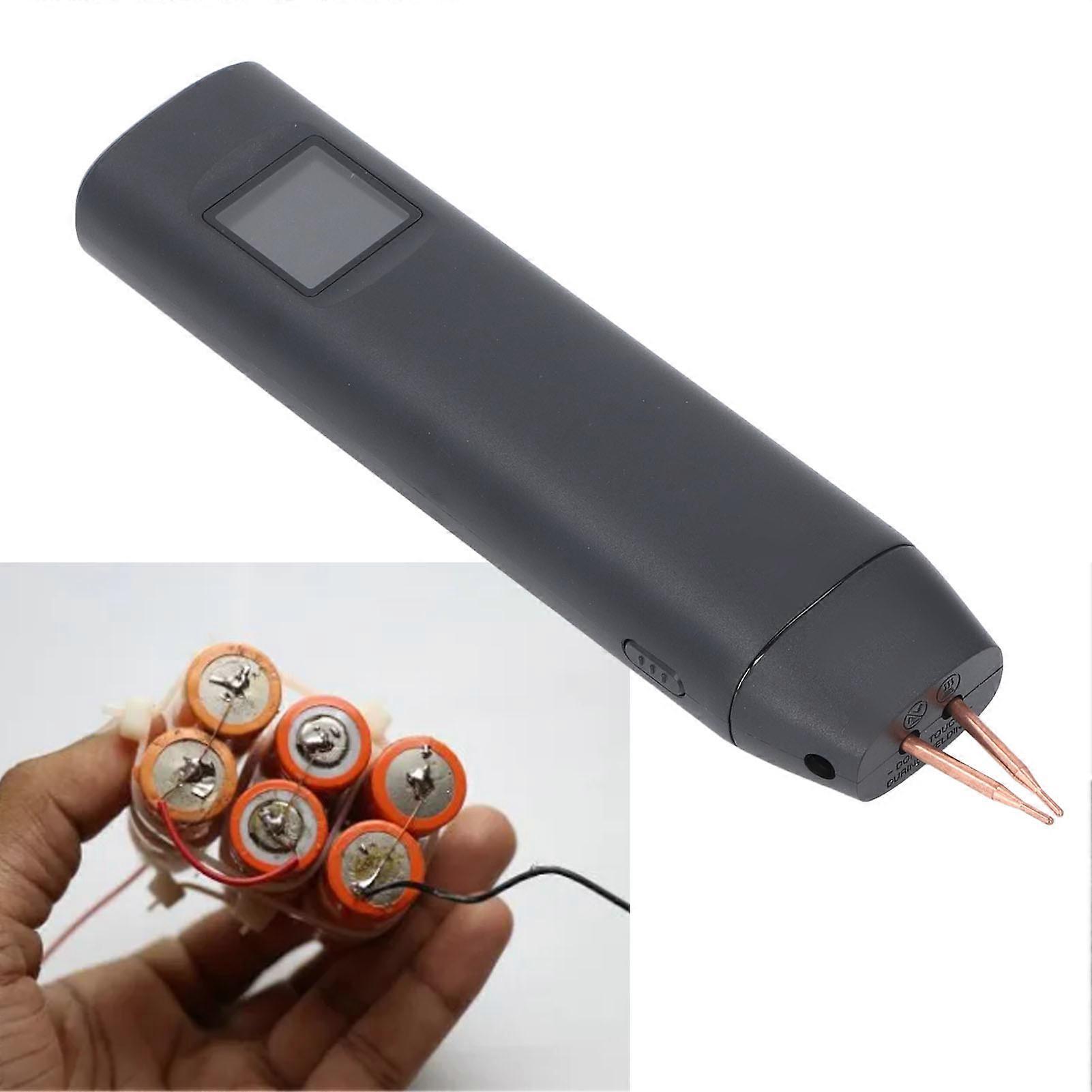 Mini Spot Welder 650A Output 90 Gears Adjustable Handheld Rechargeable Spot Welding Machine 