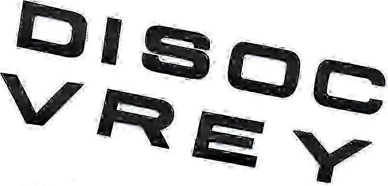 Letters Gloss Black front and rear for Discovery