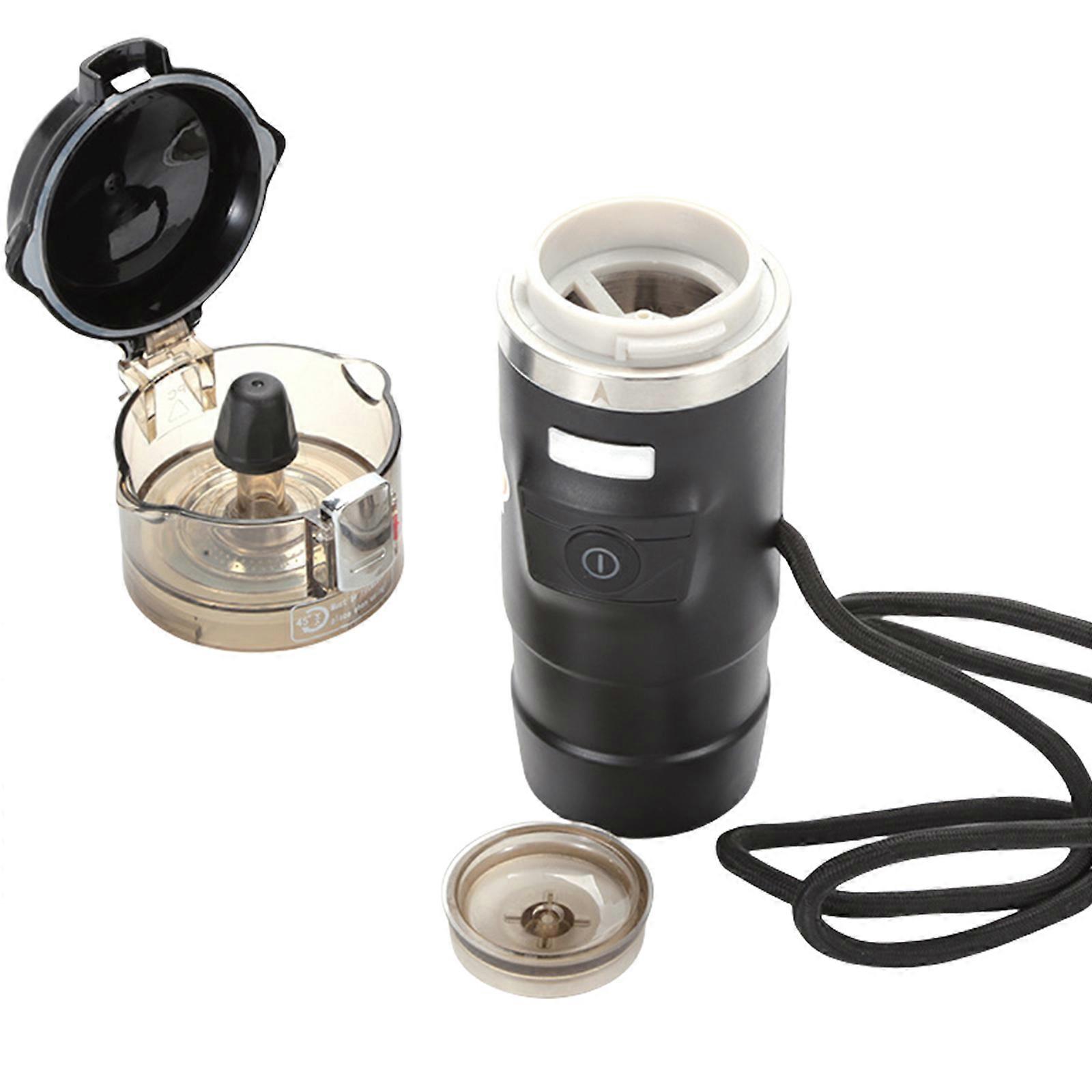 Convenient Portable Espresso Maker Easy Cleaning Coffee Machine for Car and Home with Coffee Powder Brewing Option Multicolor