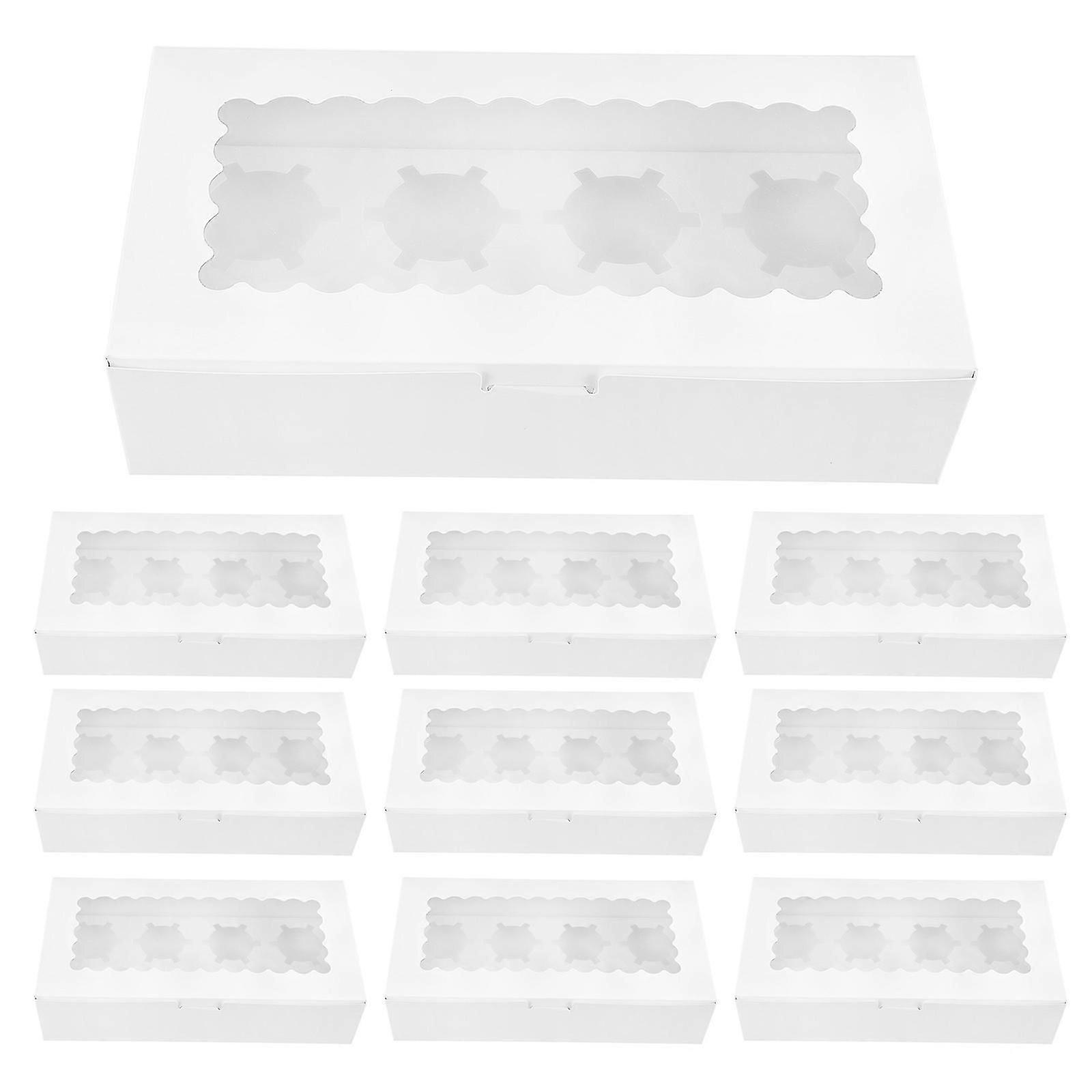 10pcs Creative Muffin Cake Box Paper Muffin Cake Case Cupcake Packing Box
