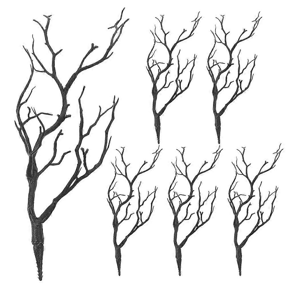 6Pcs Artificial Fake Antler Shaped Tree Branch Small Decorative Plant Twigs Branch