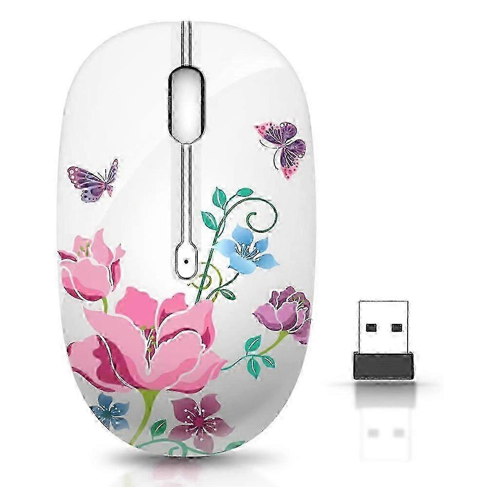 Sleek Design Wireless Mouse, Strong Compatibility With Nano Receiver, Quiet Operation And Auto Sleep Mode For Energy Efficiency