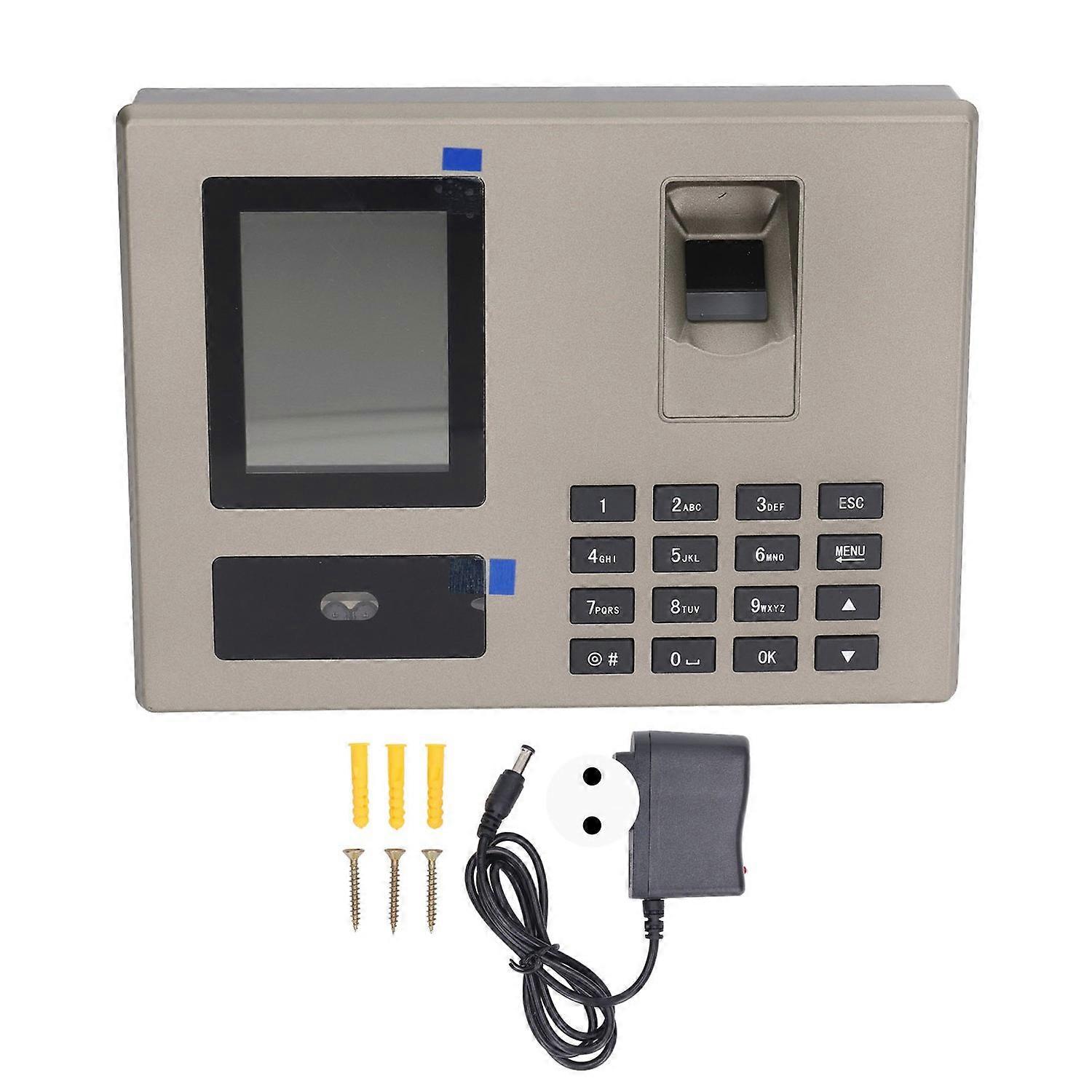 Employee Attendance Machine Fingerprint Biometric Time Face Recognition PIN Punching 100‑240V EU Plu