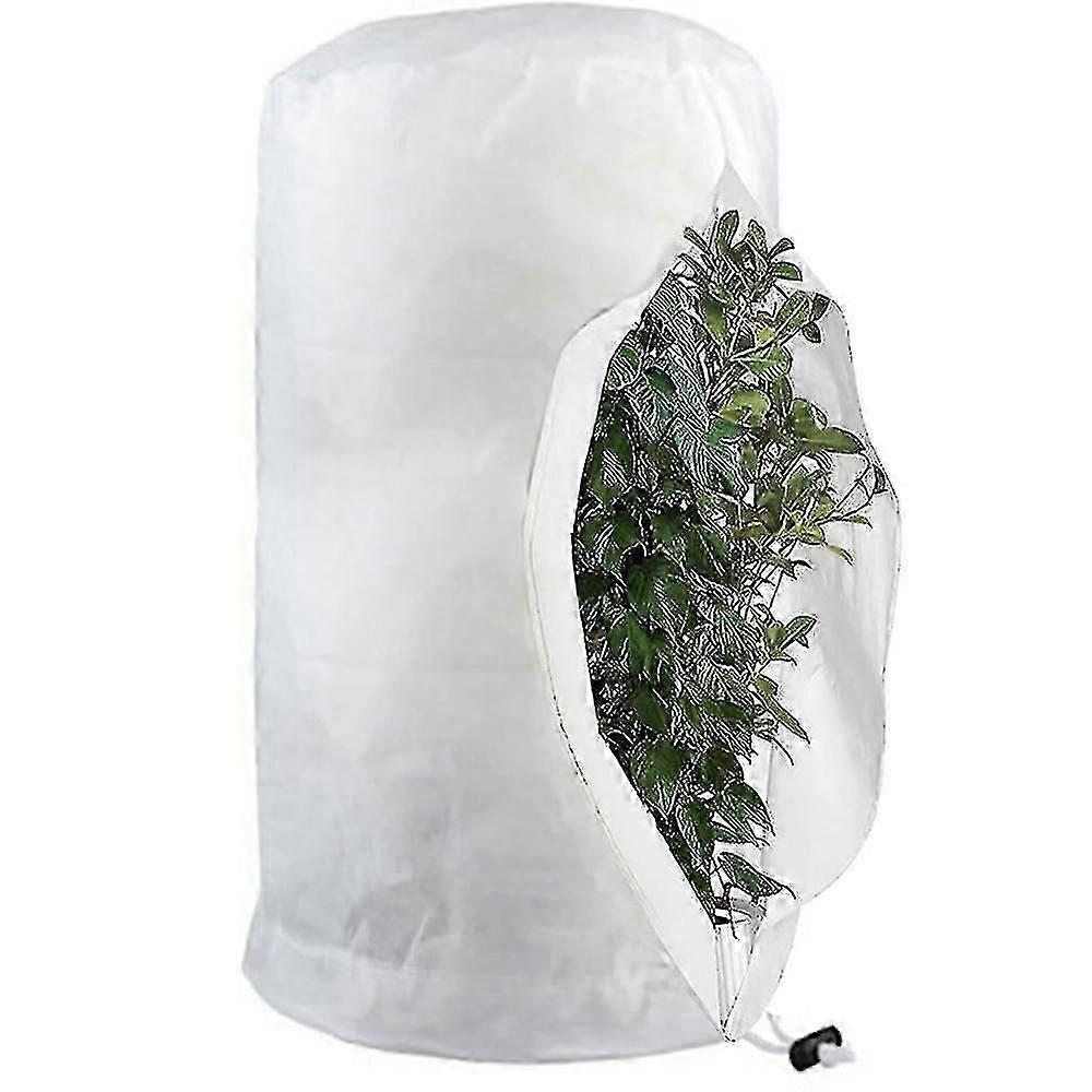 أكياس الحماية من الصقيع للنباتات ، غطاء وقاية النبات القابل لإعادة الاستخدام برباط ، أكياس صوف الحديقة الشتاء
