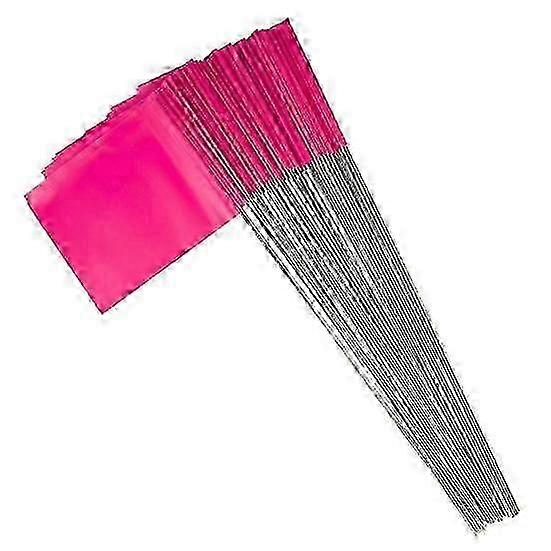 100Pcs Marking Flags Lawn Flag Markers Waterproof Non-Fading Widely Used PVC Landscape Flags Sprinkler Flags