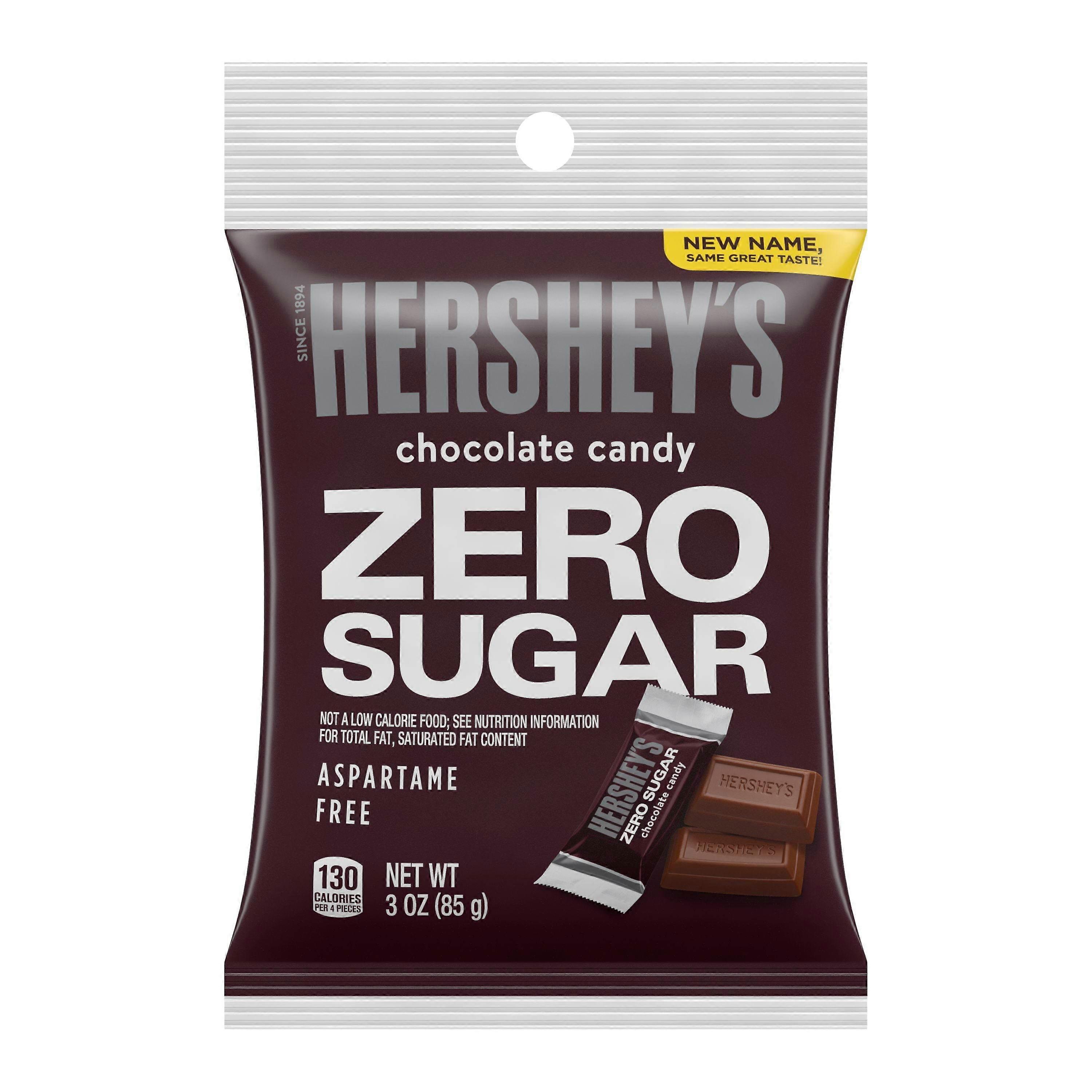 Hershey's Sugar Free Chocolate Candy Bar Bag, Individually Wrapped, 3 Oz