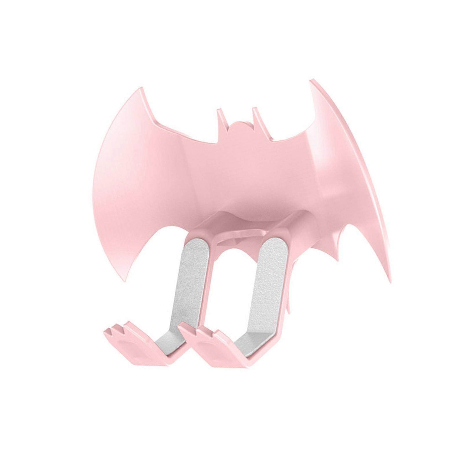 Wall Mount Game Controller Storage With Bat Theme Design Fits Devices And Headphones No Drilling Required  Pink