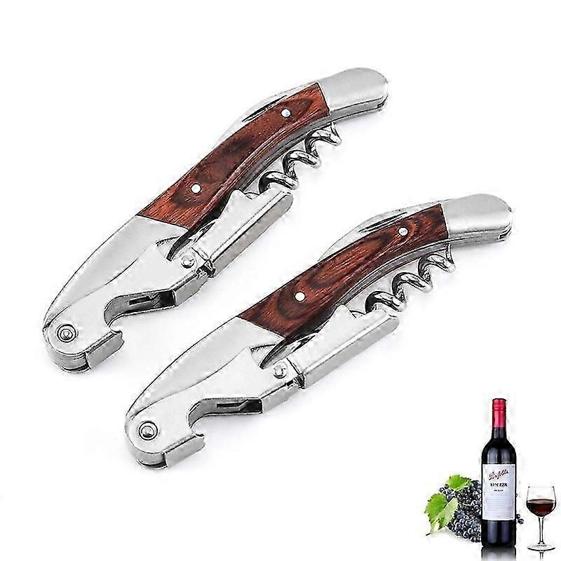 Wine corks extraction tool with double lever sommelier