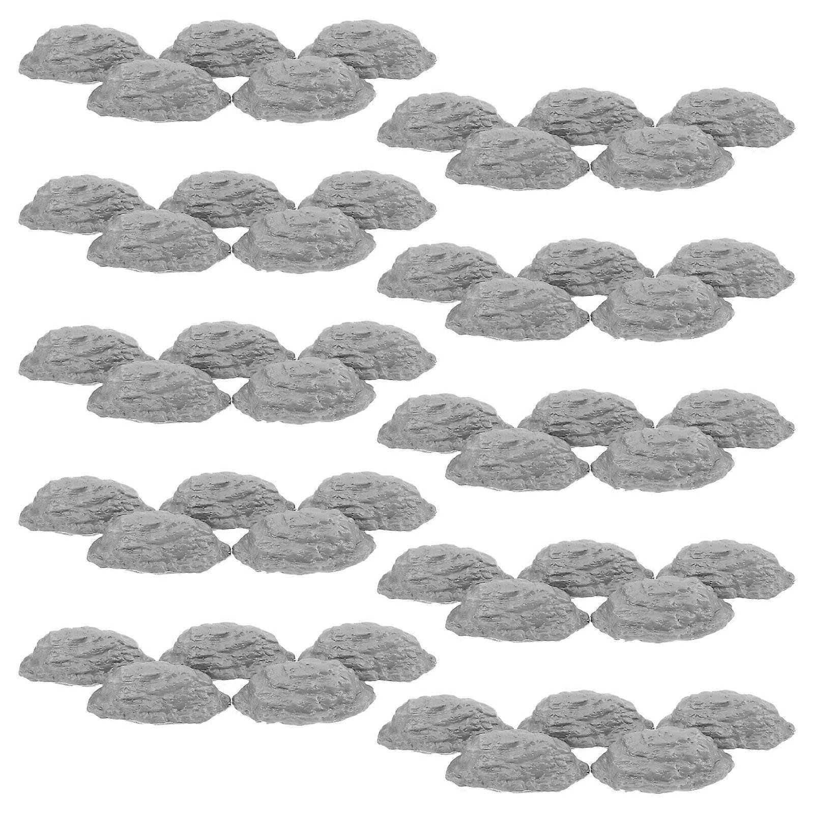 Miniature Diorama Rocks Landscape Stone for 50Pcs Architectural Models