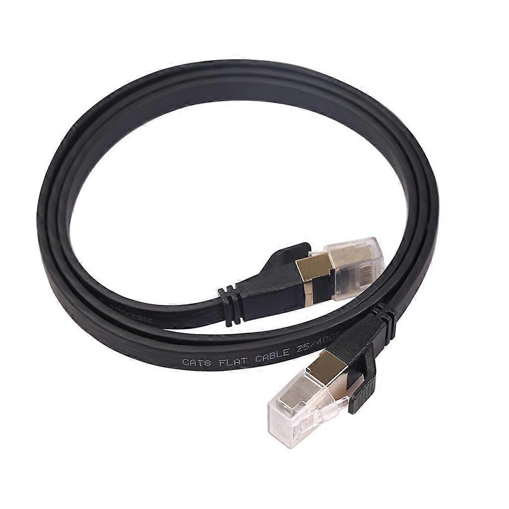 8 RJ45 Double Shielded Flat Network Cable High Speed Internet Cable, Portable Audio Accessories