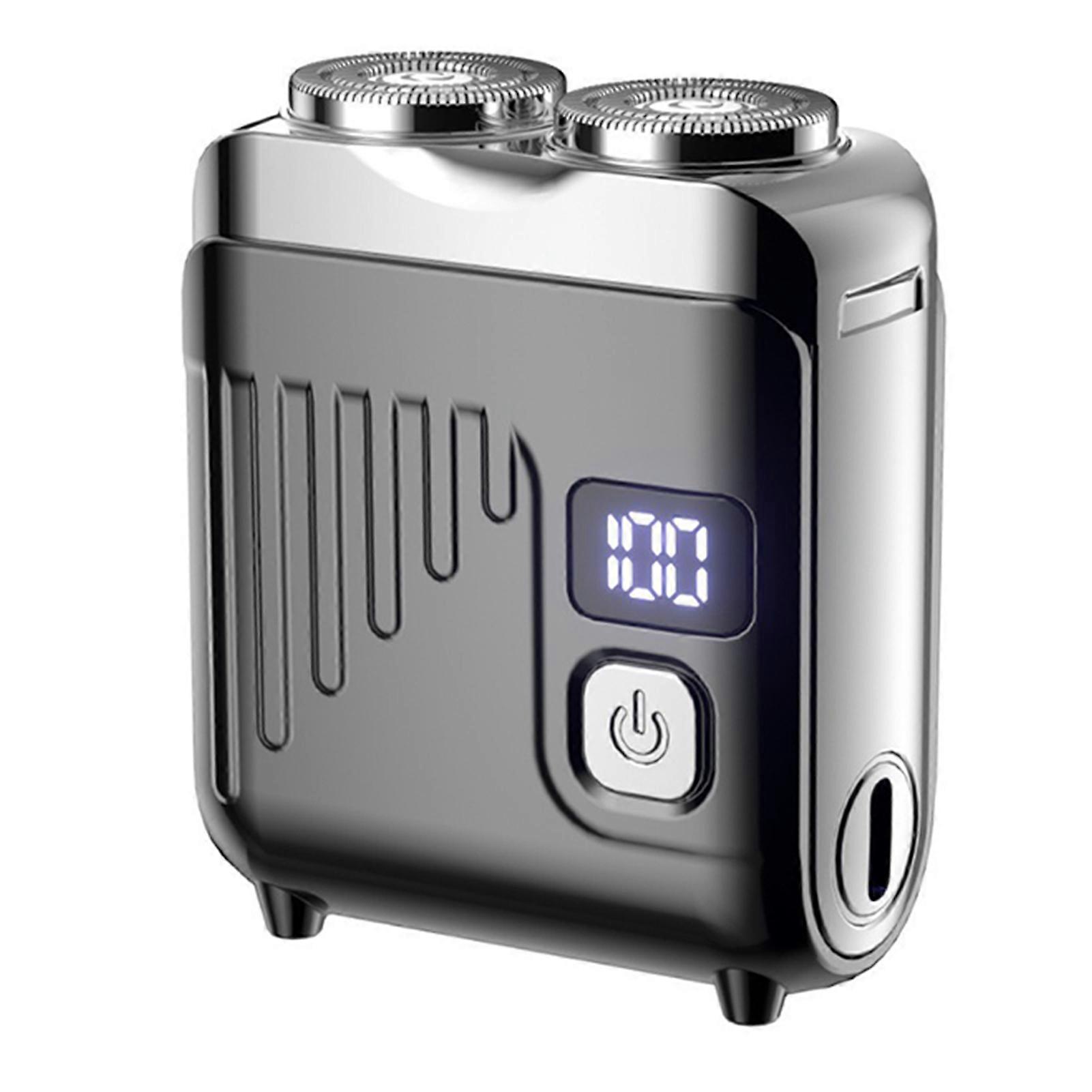 Cordless wet dry electric shaver for quick beard trim Floating heads adapt to your face. Gym bag friendly